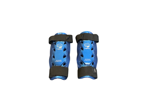Vist Large View of Product Image Which is Used Century Martial Arts Shin Pads Royal Blue LG