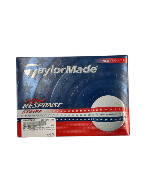 Vist Large View of Product Image Which is Used Taylormade TAYLORMADE TOUR RESPONSE STRIPE 12 PACKS 12 Pack - Golf Balls