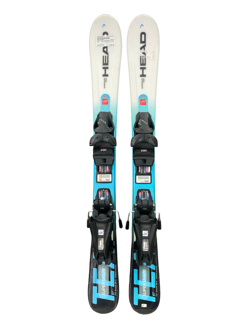 Vist Large View of Product Image Which is Used Head HEAD TEAM SUPERSHAPE Boys DH Ski/Binding White 87 cm