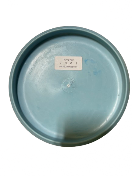 Vist Large View of Product Image Which is Used Innova DX AVIAR - JACKSONVILLE TRIFECTA Disc Golf Putter Carolina Blue