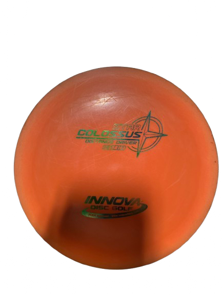 Vist Large View of Product Image Which is Used Innova STAR COLOSSUS Disc Golf Driver Orange