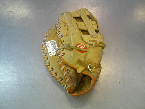 Vist Large View of Product Image Which is Used Rawlings MARK MAGUIRE BB/SB First Base LH Throw Brown 12 1/2"