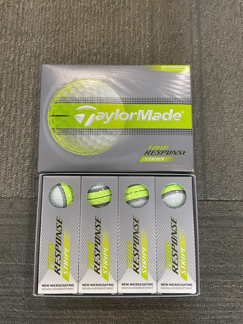 Vist Large View of Product Image Which is Used Taylormade TOUR RESPONSE STRIPE 12PK 12 Pack - Golf Balls