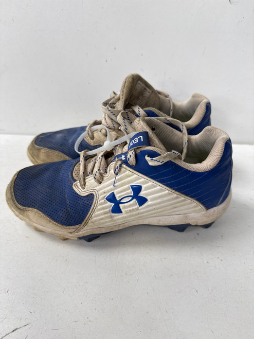 Vist Large View of Product Image Which is Used Under Armour LEADOFF MID BB/SB Cleats Royal Blue Junior 03