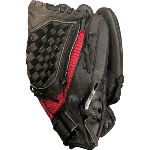 Vist Large View of Product Image Which is Used Mizuno MMX 116P2 BB/SB Glove RH Throw Red 11 1/2"