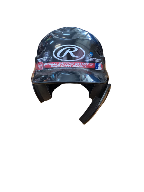 Vist Large View of Product Image Which is Used Rawlings COOLFLO Batting Helmet No Mask Black One Size