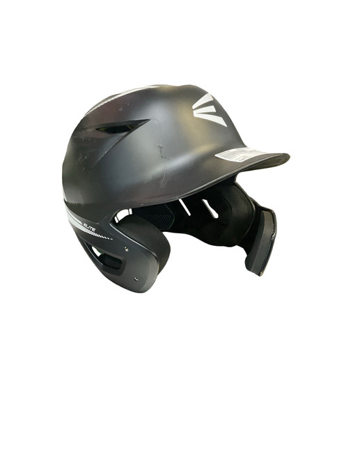 Vist Large View of Product Image Which is Used Easton ELITE MAX Batting Helmet No Mask Black M/L