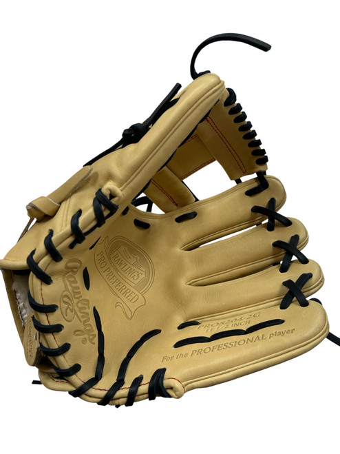 Vist Large View of Product Image Which is Used Rawlings PROS204-2C RHT GLOVE BB/SB Glove RH Throw Blond 11 1/2"