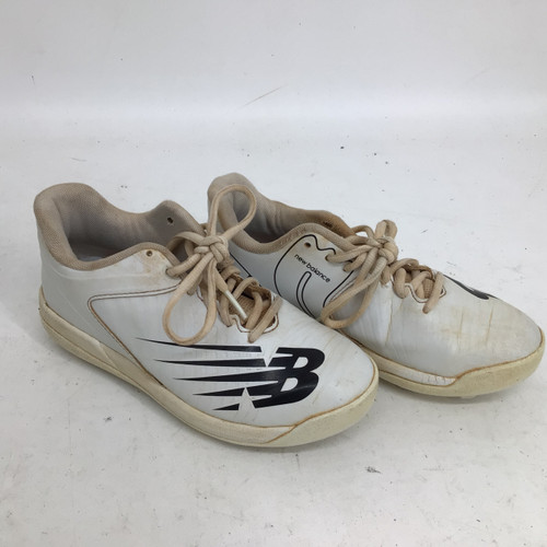 Vist Large View of Product Image Which is Used New Balance 4040 V6 JR 2 BB/SB CLEATS BB/SB Cleats White Junior 02