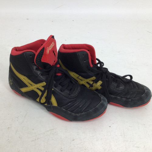 Vist Large View of Product Image Which is Used Asics JB ELITE V2.0 JR 3.5 WRESTLING SHOES Wrestling Shoes Black Junior 03.5