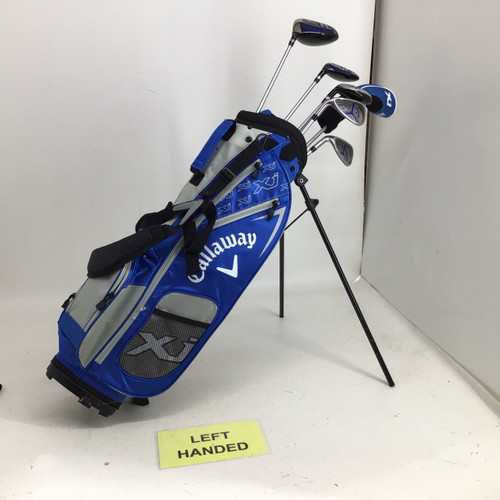Vist Large View of Product Image Which is Used Callaway XJ JR 8 PC LH PACKAGE SET NO PUTTER Jr Package Set LH Royal Blue 7 Piece