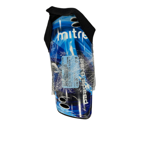 Vist Large View of Product Image Which is Used Mitre Soccer Shin Guards Junior Royal Blue SM