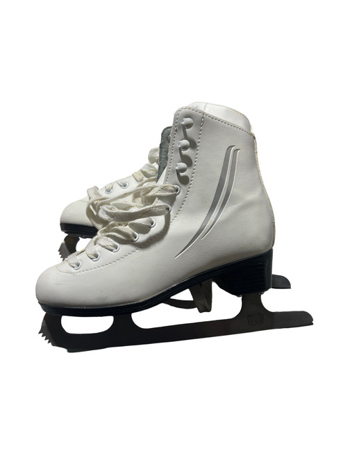 Vist Large View of Product Image Which is Used Lake Placid SIZE 4 Girls Figure Skate White Junior 04