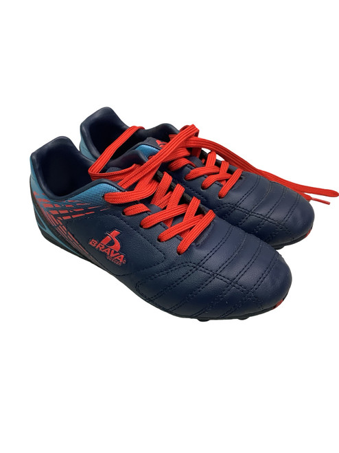Vist Large View of Product Image Which is Used Brava Soccer Cleats Navy Blue Junior 01.5