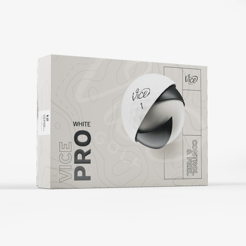 Vist Large View of Product Image Which is Vice Pro Golf Balls White (Dozen) #10504