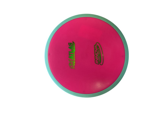 Vist Large View of Product Image Which is Used Innova XT ATLAS Disc Golf Mid Range Pink