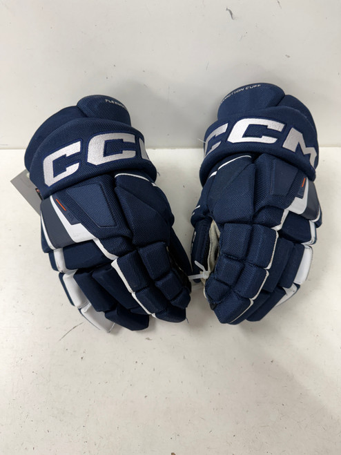 Vist Large View of Product Image Which is Used CCM XF Senior Gloves Navy Blue 14" (new= $210)