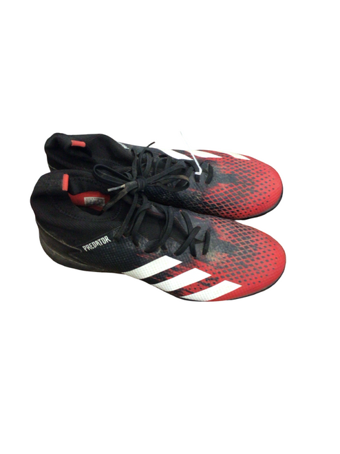 Vist Large View of Product Image Which is Used Adidas Soccer Indoor Shoes Black Senior 11