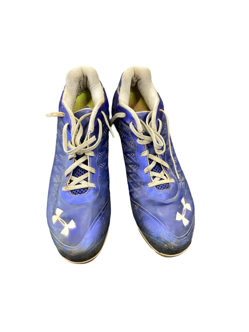 Vist Large View of Product Image Which is Used Under Armour SPINE BB/SB Cleats Royal Blue Senior 12.5