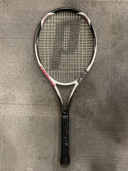 Vist Large View of Product Image Which is Used Prince POWERLINE CLASSIC TI Adult Tennis Racquet White 4 1/4"