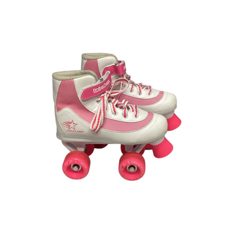 Vist Large View of Product Image Which is Used FIRESTAR ROLLERSKATES Junior Roller Quad Skates Pink Junior 02