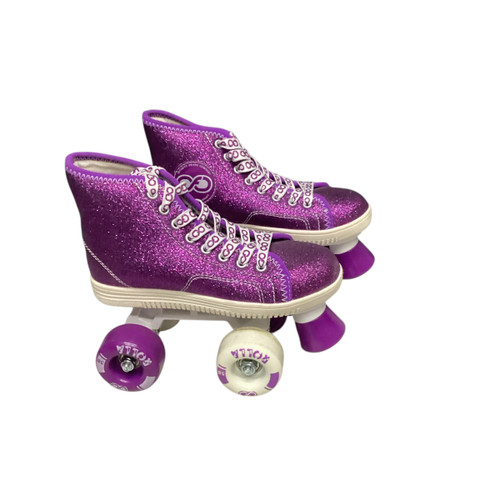 Vist Large View of Product Image Which is Used Infinity JR ROLLER SKTES Child Roller Quad Skates Purple Youth 13.0