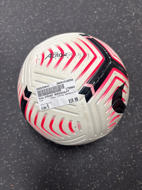 Vist Large View of Product Image Which is Used Nike STRIKE AEROSCULPT All Size Soccer Ball White 5