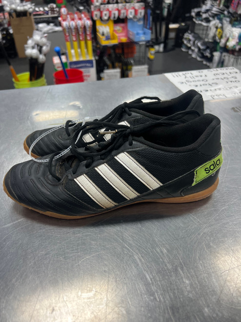 Vist Large View of Product Image Which is Used Adidas SALA Soccer Indoor Shoes Black Senior 9