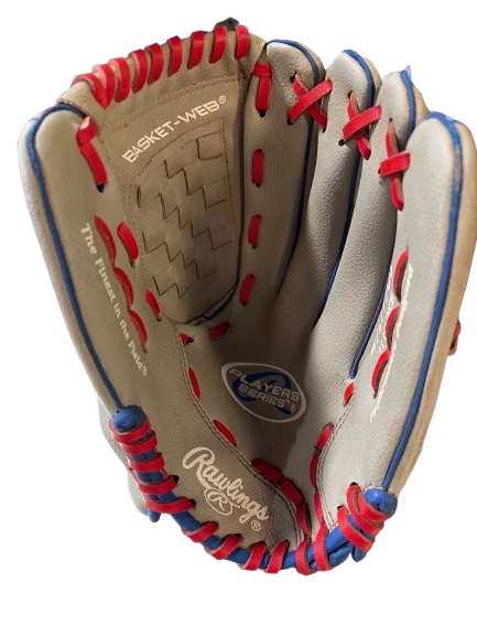 Vist Large View of Product Image Which is Used Rawlings PLAYERS SERIES 11.5 IN RHT BB/SB Glove RH Throw Grey 11 1/2"
