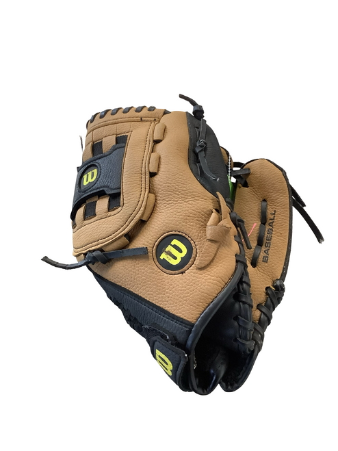 Vist Large View of Product Image Which is Used Wilson A300 BB/SB Glove RH Throw Brown 11 1/2"