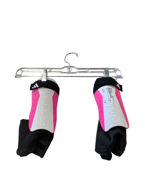 Vist Large View of Product Image Which is Used Adidas Soccer Shin Guards Youth Pink MD