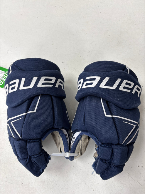 Vist Large View of Product Image Which is Used Bauer NSX Junior Gloves Navy Blue 11"