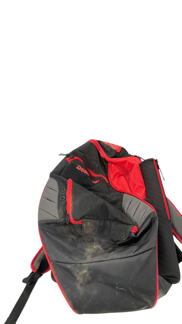 Vist Large View of Product Image Which is Used Demarini BACKPACK BB/SB Player Backpack Red And Black