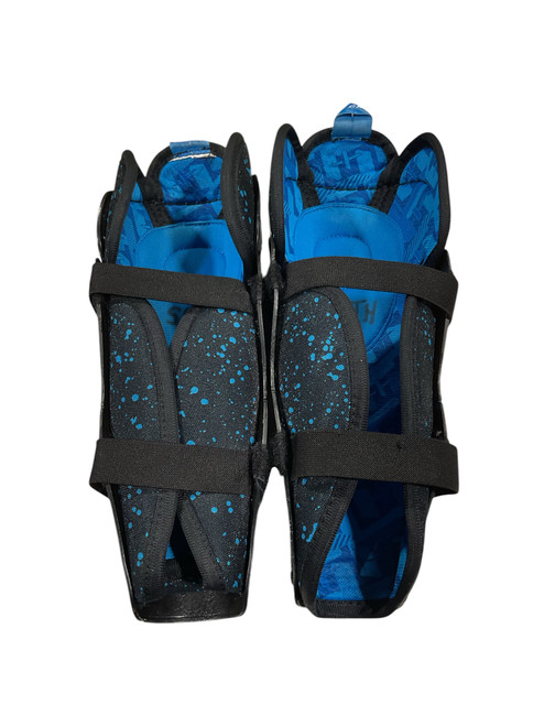 Vist Large View of Product Image Which is Used Bauer S23 VAPOR Junior Shin Guards Black 10"