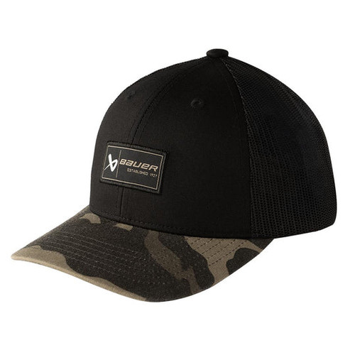Vist Large View of Product Image Which is Bauer Curved Brim 2 Tone Camo Hat #1067072