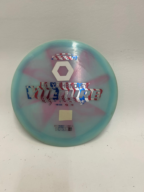 Vist Large View of Product Image Which is Used Discraft HOLYN HANDLEY VULTURE Disc Golf Driver Sky Blue