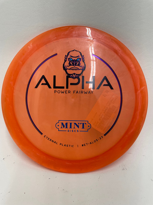 Vist Large View of Product Image Which is Used Mint ALPHA POWER FAIRWAY Disc Golf Driver Orange