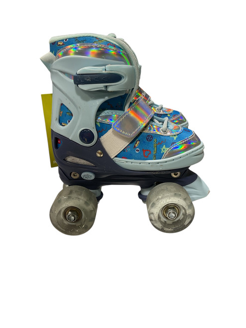 Vist Large View of Product Image Which is Used AEROWHEELS 2 IN 1 Child Roller Quad Skates Carolina Blue Adjustable