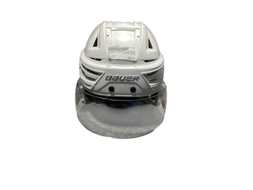 Vist Large View of Product Image Which is Used Bauer RE-AKT 155 Helmet Full Visor Combo White MD