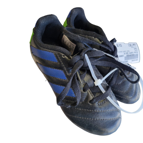 Vist Large View of Product Image Which is Used Adidas CLEATS SZ9.5Y Soccer Cleats Black Youth 09.5