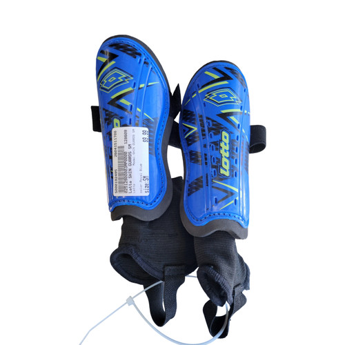 Vist Large View of Product Image Which is Used Lotto SHIN GUARDS SM Soccer Shin Guards Youth Royal Blue SM