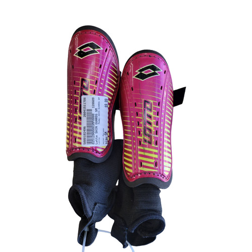 Vist Large View of Product Image Which is Used Lotto SHIN GUARDS SM Soccer Shin Guards Youth Maroon SM