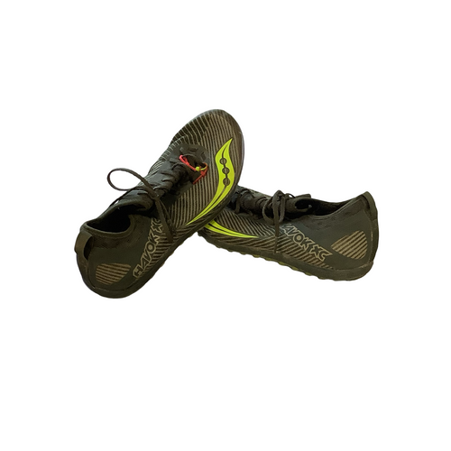 Vist Large View of Product Image Which is Used Saucony Track & Field Cleats Adult Grey Senior 10