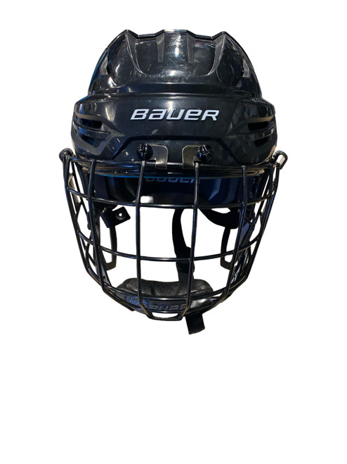 Vist Large View of Product Image Which is Used Bauer REAKT 55 Helmet Cage Combo Black SM