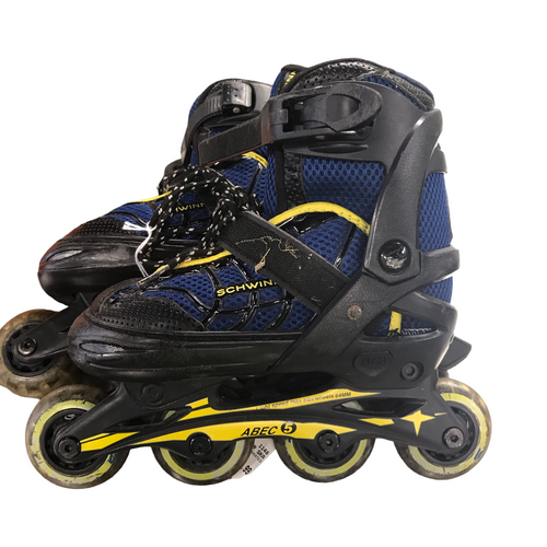 Vist Large View of Product Image Which is Used Schwinn SCHWINN ROLLER SKATES Junior Roller Quad Skates Navy Blue Junior 01