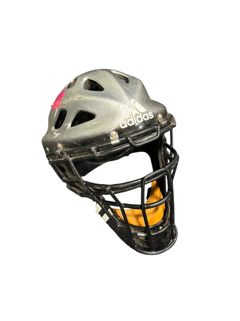 Vist Large View of Product Image Which is Used Adidas CATCHERS MASK Catchers Helmet w/Mask Black And Grey MD