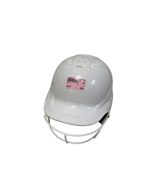 Vist Large View of Product Image Which is Used RIP-IT 6 - 6 7/8 Softball Batting Helmet w/Mask White
