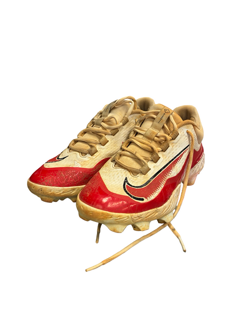 Vist Large View of Product Image Which is Used Nike REACT BB/SB Cleats White Senior 7.5