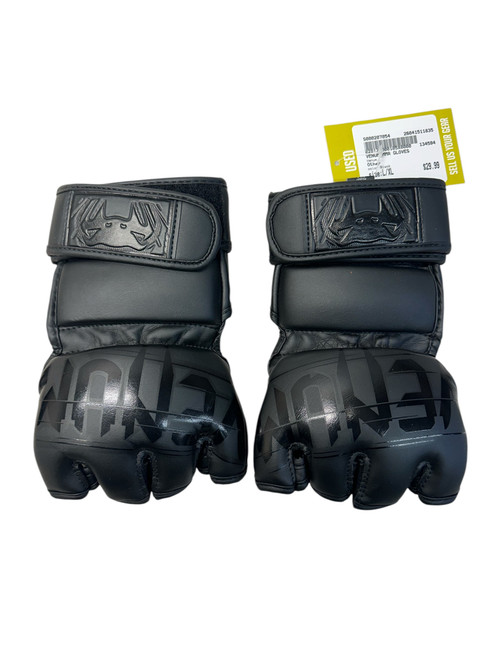 Vist Large View of Product Image Which is Used Venum MMA Gloves Black L/XL