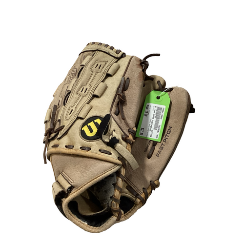 Vist Large View of Product Image Which is Used Wilson A440 FASTPITCH BB/SB Glove RH Throw Brown 13"